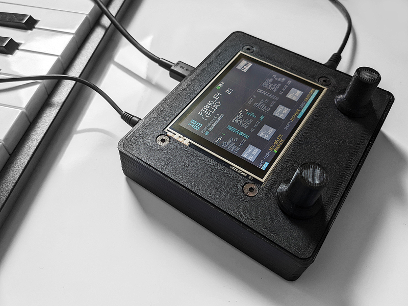 MicroDexed Touch　音源モジュールシンセサイザー Microdexed Touch, una workstation DIY y Open Source en la palma de